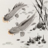 梁景欣 三尺《連年有余》 學(xué)院派畫家