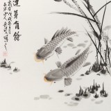 梁景欣 三尺《連年有余》 學(xué)院派畫家