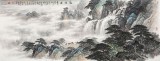 【已售】李碧峰 小六尺《觀瀑圖》 中國書畫家協(xié)會理事