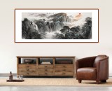 【已售可訂制】李碧峰 小六尺《泰山日出》 中國書畫家協(xié)會理事