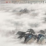 【已售】李碧峰 小六尺《觀瀑圖》 中國書畫家協(xié)會理事