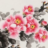 【已售】王偉寧 四尺斗方《大富貴》 青年書畫才俊 河南美協(xié)會(huì)員