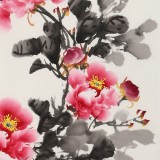  王偉寧《國色天香》 青年書畫才俊 河南美協(xié)會員