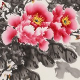 【已售】王偉寧《富貴祥和》 青年書(shū)畫(huà)才俊 河南美協(xié)會(huì)員