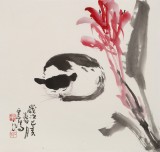 【已售】黃云鴻 三尺斗方《貓趣》