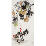 【已售】王寶欽 四尺《吉祥如意》當(dāng)代花鳥牡丹畫名家（詢價(jià)）