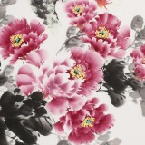 王寶欽 四尺《金雞獨立》當代花鳥牡丹畫名家（詢價）