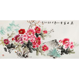 【已售】王寶欽 四尺《花開富貴》當(dāng)代花鳥牡丹畫名家（詢價(jià)）