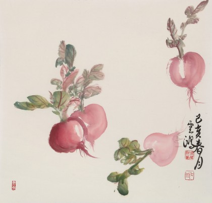 【已售】黃云鴻 三尺斗方《心里美》