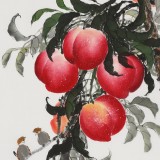 【已售】黃藝三尺風(fēng)水吉利國(guó)畫(huà)《大壽圖》