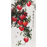 【已售】黃藝三尺風(fēng)水吉利國畫《多壽圖》