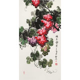 黃藝三尺風水吉利國畫《碩果累累》