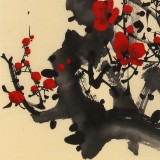 何華賢 四尺三開 《梅花香自苦寒來》潁淮書畫名家