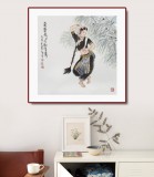 【已售】妙林居士 四尺斗方《南國舞姿動情懷》