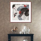 【已售】王永剛 四尺斗方《年年有余圖》 國家一級美術師