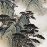 【已售】劉金河 《齊魯青未了》 中美協(xié)會(huì)員 國畫畫院畫家