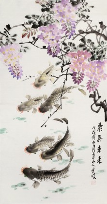 梁景欣 三尺《紫氣東來》 學(xué)院派畫家