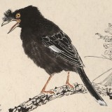 【已售】陳薪名《鳴春》 第六屆全國花鳥畫展金獎獲得者