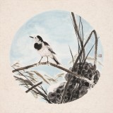 【已售】陳薪名《藕塘清趣》 中美協(xié)會(huì)員 第六屆全國(guó)花鳥(niǎo)畫展金獎(jiǎng)獲得者