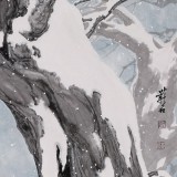 【已售】陳薪名《雪韻》代表作精品 第六屆全國花鳥畫展金獎(jiǎng)獲得者