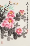 王偉寧《花開富貴》 青年書畫才俊 河南美協(xié)會員