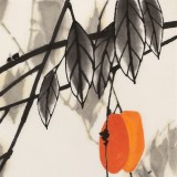 【已售】苗雨 四尺三開《萬事如意》 遼寧工美教授 師從吳冠中