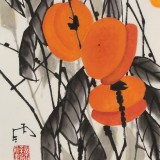 【已售】苗雨 四尺三開《萬事如意》 遼寧工美教授 師從吳冠中