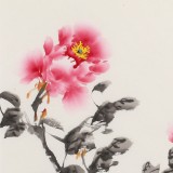 【已售】王偉寧 三尺《富貴吉祥》 青年書畫才俊 河南美協(xié)會員