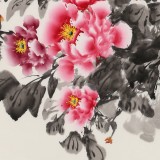 【已售】王偉寧 三尺《富貴吉祥》 青年書畫才俊 河南美協(xié)會員