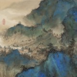 【已售】吳顯剛 四尺斗方《山色空濛雨亦奇》 貴州七星關(guān)美協(xié)主席