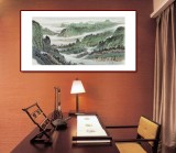 廖崧越 三尺《兩岸猿聲啼不住》 廣西桂林美協(xié)會(huì)員