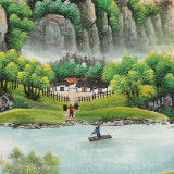 【已售】吳東 小六尺《源遠(yuǎn)流長(zhǎng)》 著名易經(jīng)風(fēng)水畫(huà)家