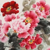 【已售】王寶欽 小六尺《吉祥如意》當代花鳥牡丹畫名家（詢價）