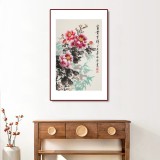 【已售】王偉寧 四尺三開《富貴吉祥》 青年書畫才俊 河南美協(xié)會員