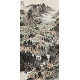 李德祿 《青山嶺意遠》 中美協(xié)會員 北京西山畫院副院長 有合影