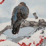 【已售】陳薪名《雪韻》 中美協(xié)會員吉祥水墨 第六屆全國花鳥畫展金獎獲得者