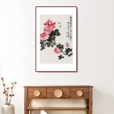 庾超然 四尺三開《花開富貴》 黃鶴樓書畫院院長