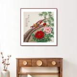 【已售】凌雪 四尺斗方《前程似錦》 北京美協(xié)會員