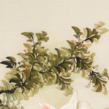 【已售】凌雪 四尺斗方《玉兔吉祥》 北京美協(xié)會(huì)員