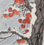 【已售】陳薪名《事事如意》 中美協(xié)會員吉祥水墨 第六屆全國花鳥畫展金獎獲得者