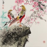 王寶欽 四尺《花香醉人》當代花鳥牡丹畫名家（詢價）