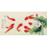 【已售】凌雪 三尺《年年有余》 北京美協(xié)會(huì)員