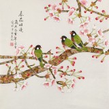 【已售】凌雪 四尺斗方《春花爛漫》 北京美協(xié)會(huì)員