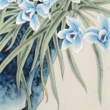 【已售】凌雪 四尺斗方《清香久遠(yuǎn)》 北京美協(xié)會(huì)員