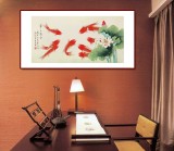 【已售】凌雪 三尺《年年有余》 北京美協(xié)會(huì)員