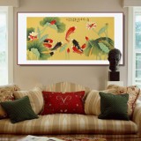 【已售】凌雪 四尺《年年有余》 北京美協(xié)會員