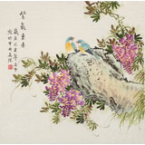 【已售】凌雪 四尺斗方《紫氣東來》 北京美協(xié)會員