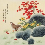 【已售】凌雪 四尺斗方《安居樂業(yè)》 北京美協(xié)會員