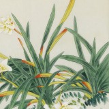 【已售】凌雪 四尺斗方《蘭花飄香》 北京美協(xié)會員