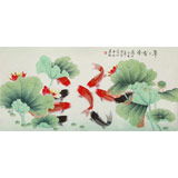 凌雪 四尺《年年有余》 北京美協(xié)會(huì)員